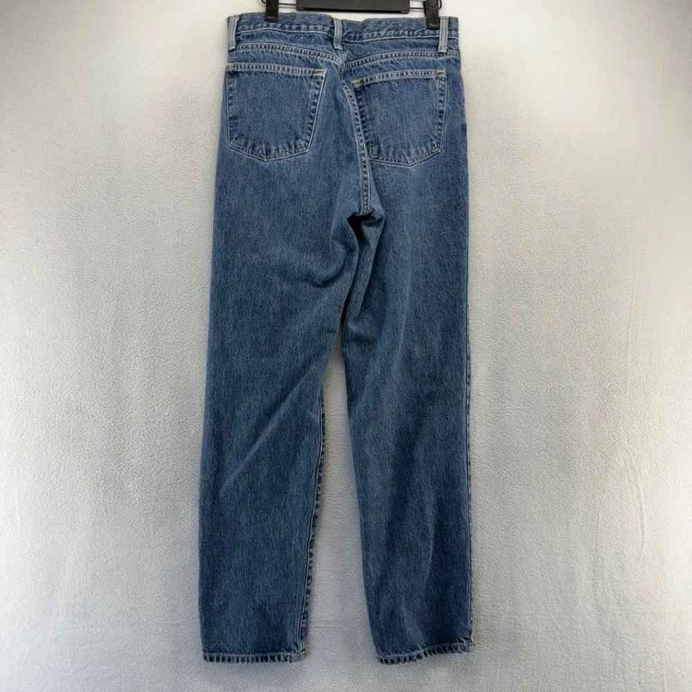 Vintage Banana Republic Jeans Womens 10 Blue Made In USA Button Fly Straight 90s